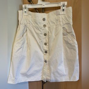 White Paperbag Skirt